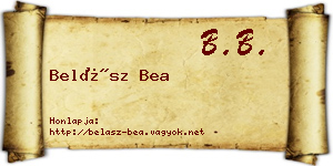 Belász Bea névjegykártya